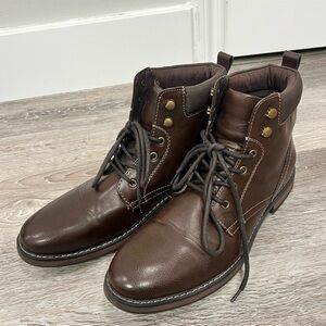 Club Room Dark Brown Leather Boots